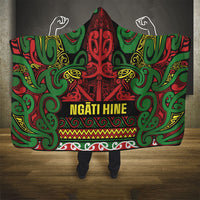 Aotearoa Iwi Ngati Hine Hooded Blanket Maori Wharenui House Tribal Pattern