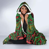 Aotearoa Iwi Ngati Hine Hooded Blanket Maori Wharenui House Tribal Pattern