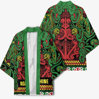 Aotearoa Iwi Ngati Hine Kimono Maori Wharenui House Tribal Pattern