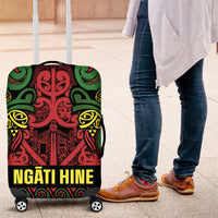 Aotearoa Iwi Ngati Hine Luggage Cover Maori Wharenui House Tribal Pattern