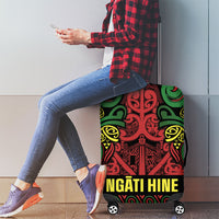 Aotearoa Iwi Ngati Hine Luggage Cover Maori Wharenui House Tribal Pattern