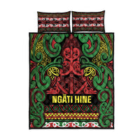 Aotearoa Iwi Ngati Hine Quilt Bed Set Maori Wharenui House Tribal Pattern
