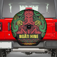 Aotearoa Iwi Ngati Hine Spare Tire Cover Maori Wharenui House Tribal Pattern