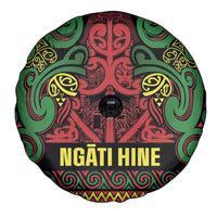 Aotearoa Iwi Ngati Hine Spare Tire Cover Maori Wharenui House Tribal Pattern