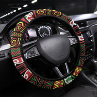 Aotearoa Iwi Ngati Hine Steering Wheel Cover Maori Wharenui House Tribal Pattern