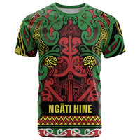 Aotearoa Iwi Ngati Hine T Shirt Maori Wharenui House Tribal Pattern