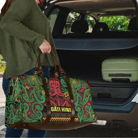 Aotearoa Iwi Ngati Hine Travel Bag Maori Wharenui House Tribal Pattern