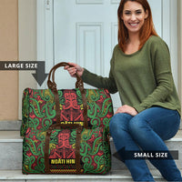Aotearoa Iwi Ngati Hine Travel Bag Maori Wharenui House Tribal Pattern