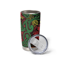 Aotearoa Iwi Ngati Hine Tumbler Cup Maori Wharenui House Tribal Pattern