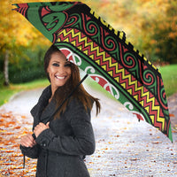 Aotearoa Iwi Ngati Hine Umbrella Maori Wharenui House Tribal Pattern