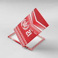 Custom Mate Ma'a Tonga Heritage Canvas Wall Art Pacific Tribal Rugby Red Edition - Polynesian Pride