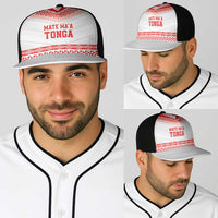 Mate Ma'a Tonga Heritage Baseball Net Cap Pacific Tribal Rugby White Edition LT9 - Polynesian Pride