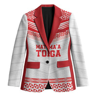 Custom Mate Ma'a Tonga Heritage Blazer Pacific Tribal Rugby White Edition - Polynesian Pride