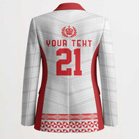 Custom Mate Ma'a Tonga Heritage Blazer Pacific Tribal Rugby White Edition - Polynesian Pride