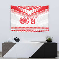 Custom Mate Ma'a Tonga Heritage Tapestry Pacific Tribal Rugby White Edition - Polynesian Pride