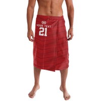 Custom Pacific Rugby Spirit Lavalava Tonga Ngatu Pride Red Edition - Polynesian Pride