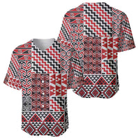 Aotearoa Kowhaiwhai Taniko Patchwork Motifs Baseball Jersey