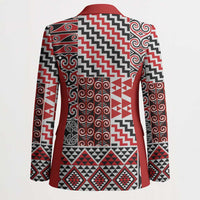 Aotearoa Kowhaiwhai Taniko Patchwork Motifs Blazer - Polynesian Pride