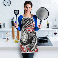 Aotearoa Maori Rugby Tribal Tattoo Apron Kowhaiwhai Taniko Patchwork Motifs - Polynesian Pride