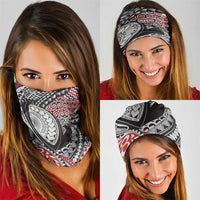 Aotearoa Maori Rugby Tribal Tattoo Neck Gaiter Kowhaiwhai Taniko Patchwork Motifs - Polynesian Pride