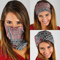 Aotearoa Maori Tribal Tattoo Neck Gaiter Kowhaiwhai Taniko Patchwork Motifs - Polynesian Pride