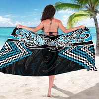 Blue Aotearoa Tukutuku Manawa Tapu Sarong Ta Moko Toi Maori