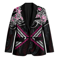 Pink Aotearoa Tukutuku Manawa Tapu Blazer Ta Moko Toi Maori - Polynesian Pride