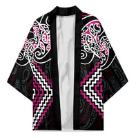 Pink Aotearoa Tukutuku Manawa Tapu Kimono Ta Moko Toi Maori - Polynesian Pride