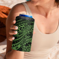Green Couple Dolphins Maori Polynesian Style 4 in 1 Can Cooler Tumbler LT9 - Polynesian Pride