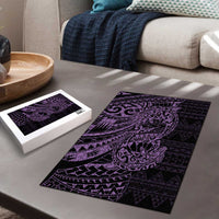 Purple Couple Dolphins Maori Polynesian Style Puzzle - Polynesian Pride