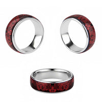 Red Couple Dolphins Maori Polynesian Style Classic Ring - Polynesian Pride