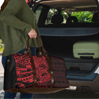 Red Couple Dolphins Maori Polynesian Style Travel Bag - Polynesian Pride
