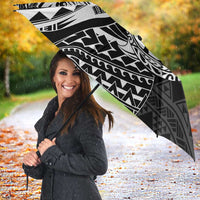 White Couple Dolphins Maori Polynesian Style Umbrella - Polynesian Pride