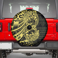 Yellow Couple Dolphins Maori Polynesian Style Spare Tire Cover LT9 - Polynesian Pride