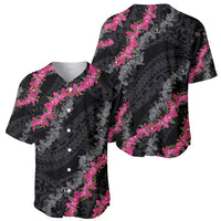 Guam Bougainvillea Lei Baseball Jersey Chamorro Tribal Pattern