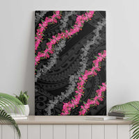 Guam Bougainvillea Lei Canvas Wall Art Chamorro Tribal Pattern
