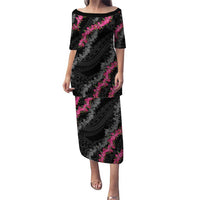 Guam Bougainvillea Lei Puletasi Chamorro Tribal Pattern