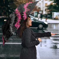 Guam Bougainvillea Lei Umbrella Chamorro Tribal Pattern - Polynesian Pride