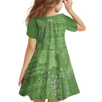 Hawaii Molokai Island Kukui Nut Flowers Family Matching Off Shoulder Maxi Dress and Hawaiian Shirt Tribal Kakau Pattern