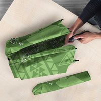 Hawaii Molokai Island Kukui Nut Flowers Umbrella Tribal Kakau Pattern - Polynesian Pride