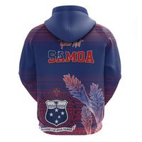 Custom Samoa 1962 Independence Day Custom Hoodie Manuia le Aso Tuto'atasi Ula Nifo Blue Art
