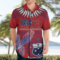 Custom Samoa 1962 Independence Day Custom Hawaiian Shirt Manuia le Aso Tuto'atasi Ula Nifo Red Art LT9 - Polynesian Pride