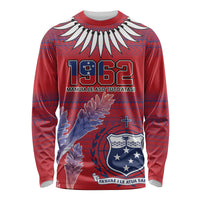 Custom Samoa 1962 Independence Day Custom Long Sleeve Shirt Manuia le Aso Tuto'atasi Ula Nifo Red Art LT9 Unisex Red - Polynesian Pride