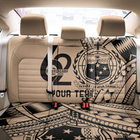 Custom Samoa Manuia le 62 Tausaga O le Tutoatasi Back Car Seat Cover Samoan Tatau Beige Art LT9