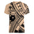 Custom Samoa Manuia le 62 Tausaga O le Tuto’atasi Women V-Neck T-Shirt Samoan Tatau Beige Art
