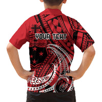 Custom Samoa Manuia le 62 Tausaga O le Tuto’atasi Hawaiian Shirt Samoan Tatau Red Art