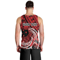 Custom Samoa Manuia le 62 Tausaga O le Tuto’atasi Men Tank Top Samoan Tatau Red Art