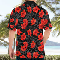 Polynesian Pride Hawaii Style With Hibiscus Hawaiian Shirt Black LT9 - Polynesian Pride