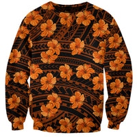 Polynesian Pride Hawaii Style With Hibiscus Sweatshirt Gold LT9 Unisex Gold - Polynesian Pride