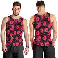 Polynesian Pride Hawaii Style With Hibiscus Men Tank Top Pink LT9 - Polynesian Pride
